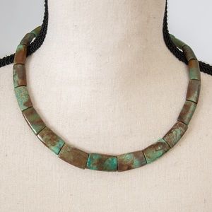 Jay King Mine Finds turquoise necklace collar style
